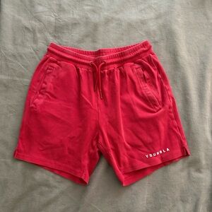 YoungLA Men's Red Shorts
